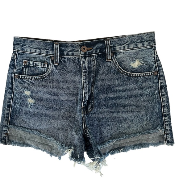 pistola Pants - Pistola Jean Shorts Frayed‎ Hem Intentional Distressing size 29